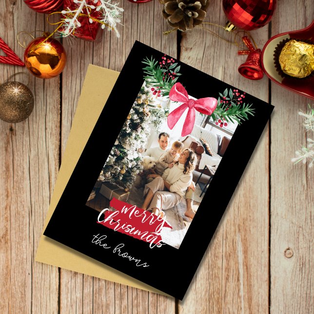Cartes Pour Fêtes Annuelles Jolie maison de famille personnalisée photo garlan (Créateur téléchargé)