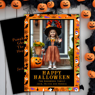Cartes Pour Fêtes Annuelles Jolie Monster Mash Up Photo Halloween personnalisé