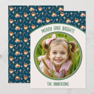 Cartes Pour Fêtes Annuelles Jolie Noël Photo Hot Cocoa Party