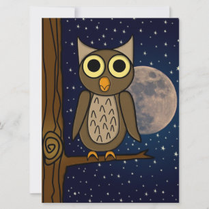 Cartes Pour Fêtes Annuelles Jolie œuvre d'art d'oiseau de la forêt