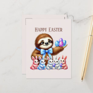 Cartes Pour Fêtes Annuelles Jolie paresse de Pâques