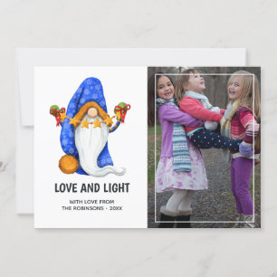 Cartes Pour Fêtes Annuelles Jolie photo de gnome de Noël nordique