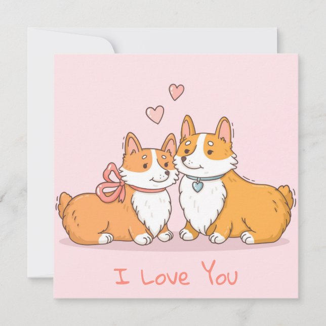 Cartes Pour Fêtes Annuelles Jolie Saint-Valentin (Devant)