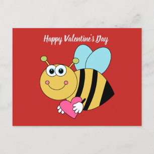 Cartes Pour Fêtes Annuelles Jolie Saint-Valentin Abeille heureuse