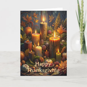 Cartes Pour Fêtes Annuelles Jolie Scène Pour Thanksgiving