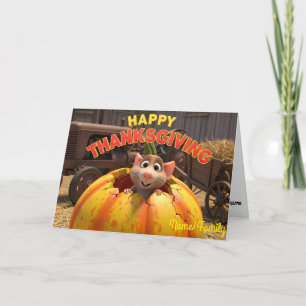 Cartes Pour Fêtes Annuelles Jolie Souris dans une Citrouille – Bonne Action de