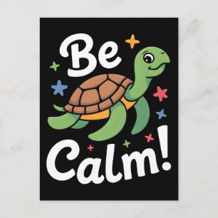 Cartes Pour Fêtes Annuelles Jolie tortue de dessin animé avec message pour êtr