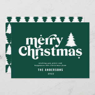 Cartes Pour Fêtes Annuelles Jolie typographie de Noël non photo