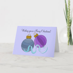 Cartes Pour Fêtes Annuelles Jolies boules de Noël