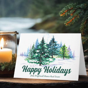 Cartes Pour Fêtes Annuelles Jolies Fêtes de fin d'année Arbres de Noël Entrepr
