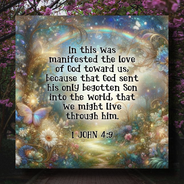 Cartes Pour Fêtes Annuelles Jolies Fleurs Pastel Écritures Religieuses Pâques (Créateur téléchargé)