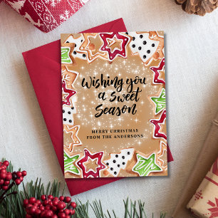 Cartes Pour Fêtes Annuelles Jolis biscuits de Noël 