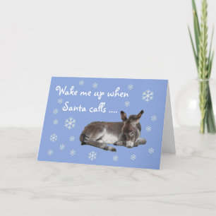 Cartes Pour Fêtes Annuelles Jolis flocons d'âne bleu Noël