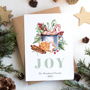 Cartes Pour Fêtes Annuelles Jolis friandises de Noël à l'aquarelle