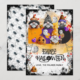 Cartes Pour Fêtes Annuelles Jolis lutins BOO Joyeux Halloween 