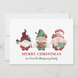 Cartes Pour Fêtes Annuelles Jolis nains de Noël