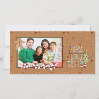 Cartes Pour Fêtes Annuelles Jolly Christmas - Maison en pain d'épices