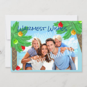 Cartes Pour Fêtes Annuelles Jolly Palm Trees Tropical Holiday Salutation