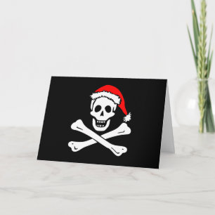 Cartes Pour Fêtes Annuelles Jolly Roger Holiday Greeting Card