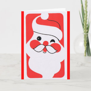 Cartes Pour Fêtes Annuelles Jolly Santa Claus