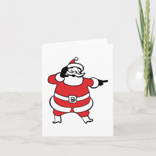 Cartes Pour Fêtes Annuelles Jolly Santa Claus appelle Reindee à Noël
