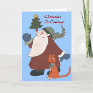 Cartes Pour Fêtes Annuelles Jonglage Père Noël