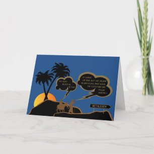 Cartes Pour Fêtes Annuelles Joseph et Mary drôles