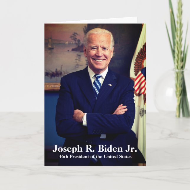 Cartes Pour Fêtes Annuelles Joseph Joe Biden, 46e président des États-Unis (Devant)