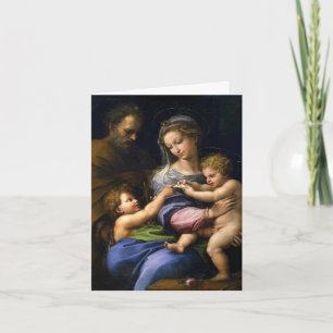Cartes Pour Fêtes Annuelles Joseph, Marie, Bébé Jésus et Jean Baptiste