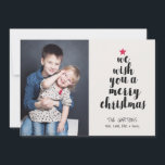 Cartes Pour Fêtes Annuelles Jote Simple Moderne Formé Arbre de Noël Photo<br><div class="desc">Vous recherchez un design moderne et élégant pour vos cartes photos de vacances cette année ? Ce carte photo amusant 5x7 dispose d'un arbre de Noël construit avec les mots "nous vous souhaitons un joyeux Noël." Simple et mignon ! Le dos de la carte est conçu avec de petits flocons...</div>
