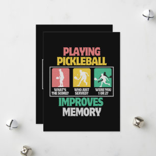 Cartes Pour Fêtes Annuelles Jouer au Pickleball améliore la mémoire
