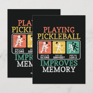 Cartes Pour Fêtes Annuelles Jouer au Pickleball améliore la mémoire