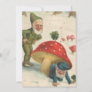 Cartes Pour Fêtes Annuelles Jouer Caché n'Seek Gnomes de Noël