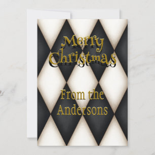 Cartes Pour Fêtes Annuelles Jouer Harlequin Festive Noël personnalisé