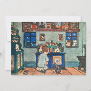 Cartes Pour Fêtes Annuelles Jouer vintage avec Jouets de Noël Peinture