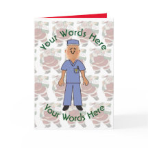 Jouet blanc Homme docteur personnalisé Noël