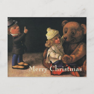 Cartes Pour Fêtes Annuelles Jouets de Noël, poupée et ours en peluche