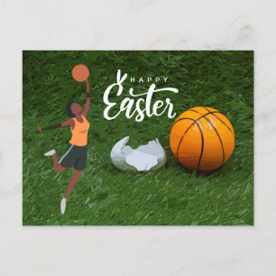 Cartes Pour Fêtes Annuelles Joueur de basket-ball Joyeux vacances de Pâques