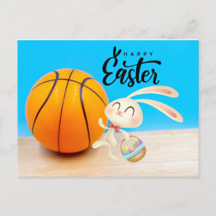 Cartes Pour Fêtes Annuelles Joueur de basket-ball Joyeux vacances de Pâques