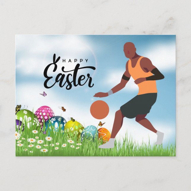 Cartes Pour Fêtes Annuelles Joueur de basket-ball Joyeux vacances de Pâques (Devant)