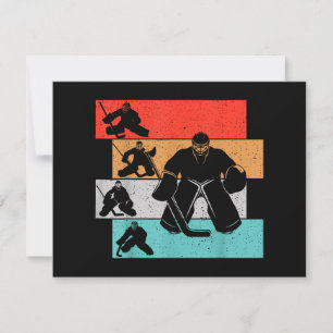 Cartes Pour Fêtes Annuelles Joueur de hockey sur glace