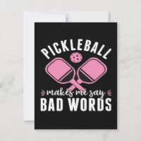 Joueur de pickleball Pickleball me fait dire mauva