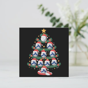 Cartes Pour Fêtes Annuelles Joueur de volley-ball Lumières Sapin de Noël Sport