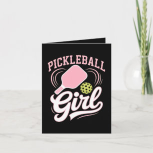 Cartes Pour Fêtes Annuelles Joueuse de pickleball fille