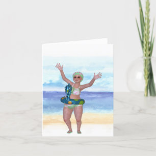 Cartes Pour Fêtes Annuelles Jour à la plage Toutes les occasions Note Card