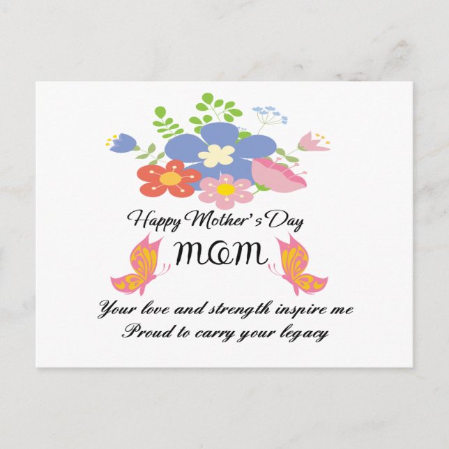 Cartes Pour Fêtes Annuelles jour de la mère (Devant)