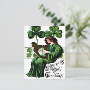 Cartes Pour Fêtes Annuelles Jour de la Saint-Patrick Ancienne Bénédiction Irla