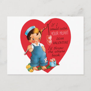 Cartes Pour Fêtes Annuelles Jour de la Saint Valentin vintage, Coeurs de Pêche