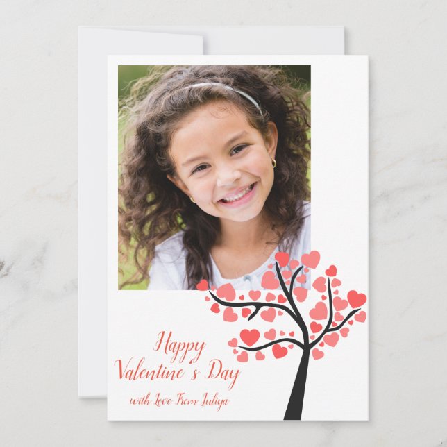 Cartes Pour Fêtes Annuelles Jour de la Valentines en classe (Devant)