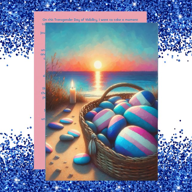 Cartes Pour Fêtes Annuelles Jour de la visibilité transgenre Je vous vois Cart (TDOV, Trans, Transgender, Day of Awareness, Card, Queer, Greeting)